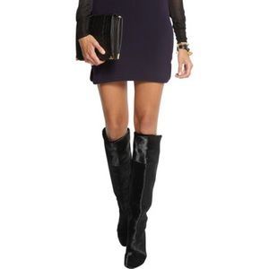 Isabel Marant calf hair & suede knee high boots